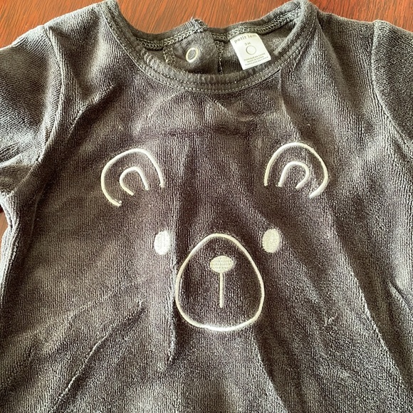 Petit Lem Velour Footed Pajama - Picture 3 of 5